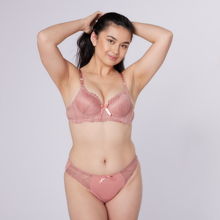 Hamburg Comfort Bra & Knicker Set (Pink)