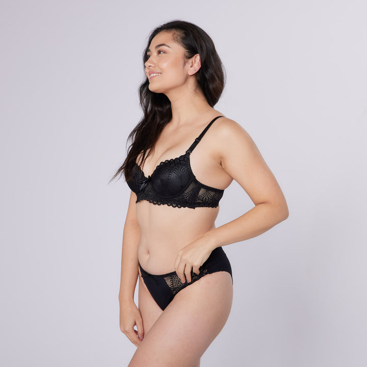 Hamburg Comfort Bra & Knicker Set (Black)