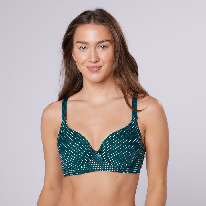 Lisbon Full Cup Bra & Knicker Set (Green)