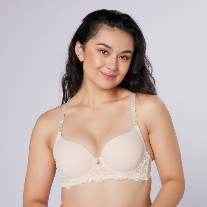 BARCELONA Push Up Bra & Knicker Set (Beige)